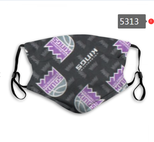 2020 NBA Sacramento Kings #2 Dust mask with filter->nba dust mask->Sports Accessory